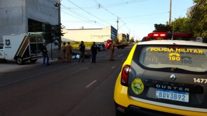 Motociclista morre em acidente nesta manhã em Arapongas