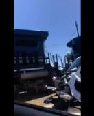 Vídeo flagra acidente entre trem e caminhão em Arapongas; veja