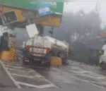 Acidente de caminhão em São Luiz do Purunã, no início do mês de março