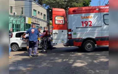 Acidente deixa garupa de moto ferida em Apucarana