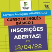 IFPR de Arapongas abre vagas para curso de inglês básico