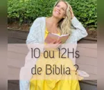 No Instagram, Karina Bacchi nega ler Bíblia 10h por dia