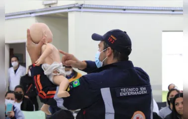 Cisam faz treinamento de 1º socorros em recém nascidos