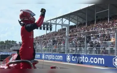 Leclerc inaugura grid do GP de Miami em dobradinha com Sainz