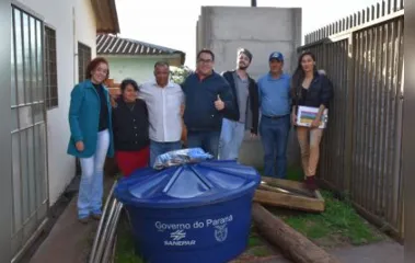Marilândia do Sul faz entrega dos kits do programa "Caixa d’água boa"
