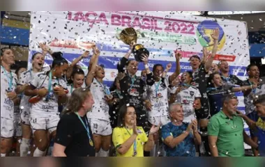 Time de Cascavel é campeão da Taça Brasil de Futsal Feminino