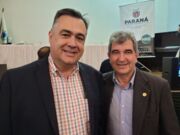Beto Preto e o deputado estadual araponguense Pedro Paulo Bazana