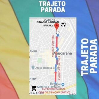 O evento terá um grande percurso, a concentração começa às 13h, na Avenida Curitiba