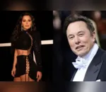 Maraisa, cantora brasileira, e Elon Musk, empresário