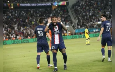 Neymar brilha, PSG atropela o Nantes e conquista a Supercopa da França