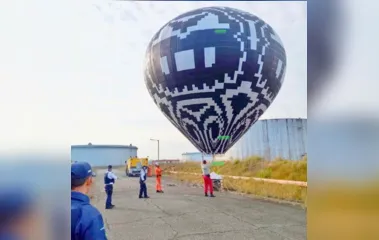 Balão de fogos de artifício cai em refinaria de petróleo, no Paraná