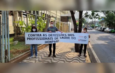 Manifestação dos enfermeiros tem baixa adesão em Apucarana