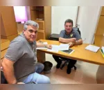 Prefeito de Arapongas, Sérgio Onofre, reuniu-se nesta sexta-feira (28) com o gerente da Copel, Aires Augusto Gonçalves Júnior