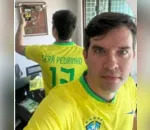 Em vez disso, a empresa enviou três uniformes do time do Brasil com as palavras “será Pedrinho”, “será Maria Clara” e “será Paulinha”