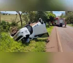 O acidente envolveu  um caminhão Volvo com placas de Jaguapitã/PR e um Chevrolet Spin com placas de Arapuã.