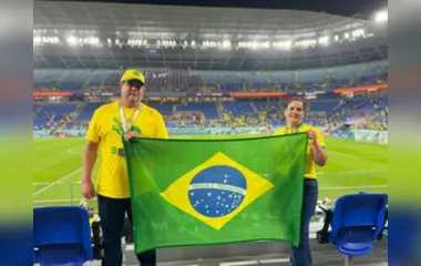 Casal de Arapongas curte Copa do Mundo 2022 'na faixa'