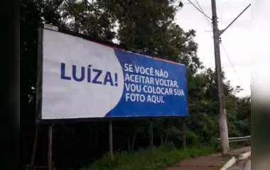 Outdoor misterioso viraliza em Minas Gerais: "Me perdoa, Luíza?"