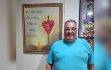 O comerciante Vlamir Stabile Lopes, precisou ser internado no Hospital da Providência, de Apucarana, após sofrer um Acidente Vascular Cerebral (AVC)