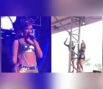Vídeos gravados durante a apresentação de Anitta em Brasília, no sábado (21), viralizaram nas redes sociais por chamar a atenção de fãs
