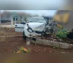 O acidente que ocorreu na localidade de Cristo Rei envolveu um GM Corsa branco