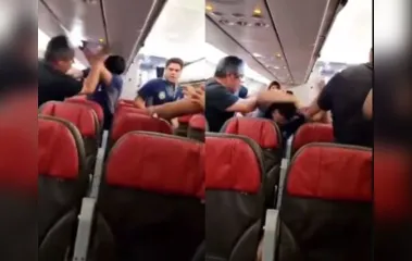 Vídeo: passageiros embriagados agridem tripulação de avião