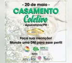 As inscrições para o segundo casamento coletivo LGBTI+ do Paraná, que acontece em Apucarana, no norte do Estado, estão abertas