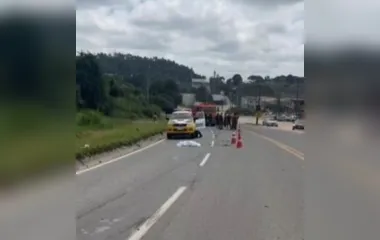 Acidente aconteceu na manhã deste sábado (25) em Rio Branco do Sul