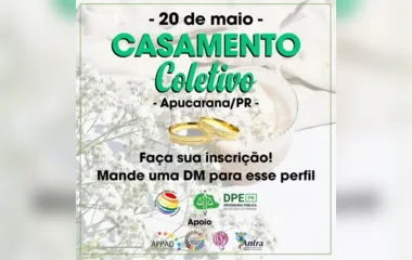 2º Casamento Coletivo LGBTI+ do PR será realizado em Apucarana