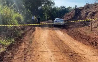 A vítima estava dentro de um carro na estrada rural da comunidade São Pedro