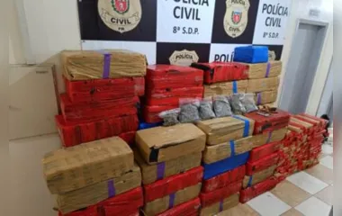 Forças de segurança apreendem mais de 5 toneladas de drogas em pouco mais de 24 horas no Paraná - Amaporã