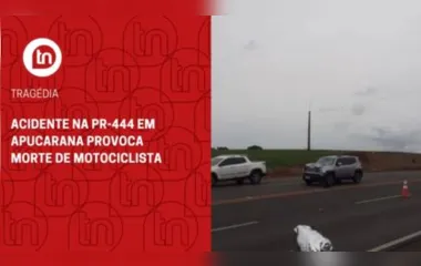 Acidente na PR-444 em Apucarana provoca morte de motociclista