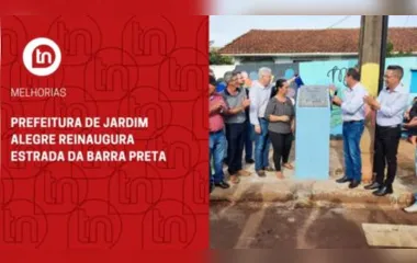 Prefeitura de Jardim Alegre reinaugura estrada da Barra Preta