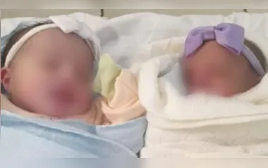 A mãe e as recém-nascidas foram levadas para um hospital
