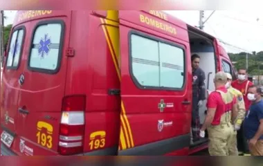 Após os primeiros socorros, os bombeiros encaminharam o homem para atendimento médico