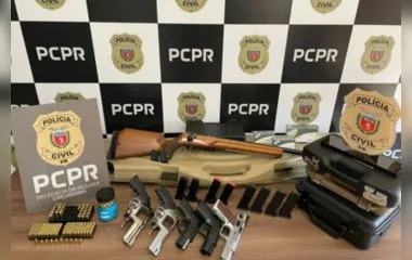 Armas e munições foram apreendidas na casa de homem em Umuarama
