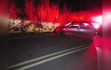 Homem bêbado é preso em flagrante após bater carro no Vale do Ivaí