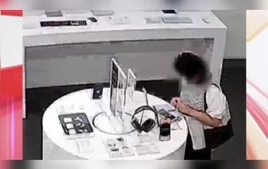 Mulher rói cabo de segurança que prendia iPhone para roubar aparelho