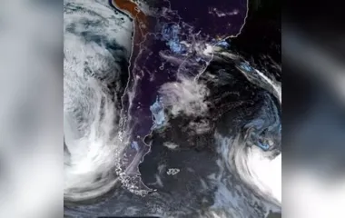 O ciclone extratropical pode trazer ventos de até 80 km/h