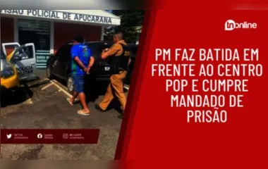 PM faz batida em frente ao Centro Pop e cumpre mandado de prisão