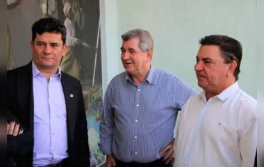 Sérgio Moro, Pedro Paulo Bazana e Sérgio Onofre em Arapongas