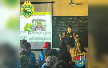 As palestras foram realizadas em escolas da rede estadual