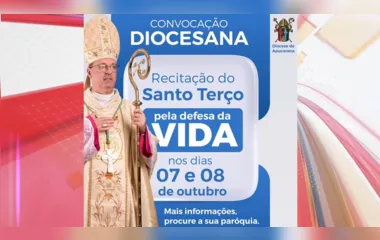Diocese de Apucarana convoca fiéis para terço 'pela defesa da vida'