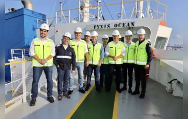Ratinho Junior visita o primeiro navio sustentável do mundo