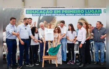 Governador entrega nova escola Maria Loiola Guimarães que tem capacidade para 900 alunos, em Ortigueira