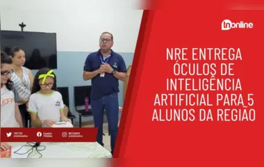 NRE entrega óculos de inteligência artificial para 5 alunos da região