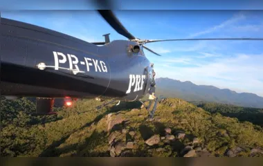 Resgate de alto risco mobiliza PRF após montanhista cair no Paraná
