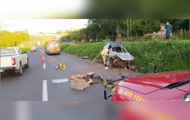 O motorista não utilizava cinto de segurança