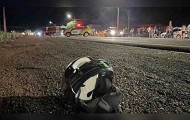 O acidente envolveu duas motos por volta das 21 horas no Parque Industrial do município