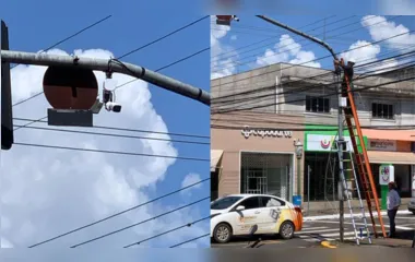 Câmeras de monitoramento 24 horas são instaladas na Rua Ponta Grossa