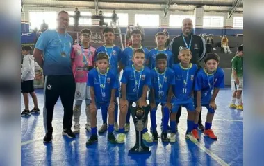 Time participou do Campeonato Paranaense de Futsal Masculino - categorias de base, na cidade de Curitiba